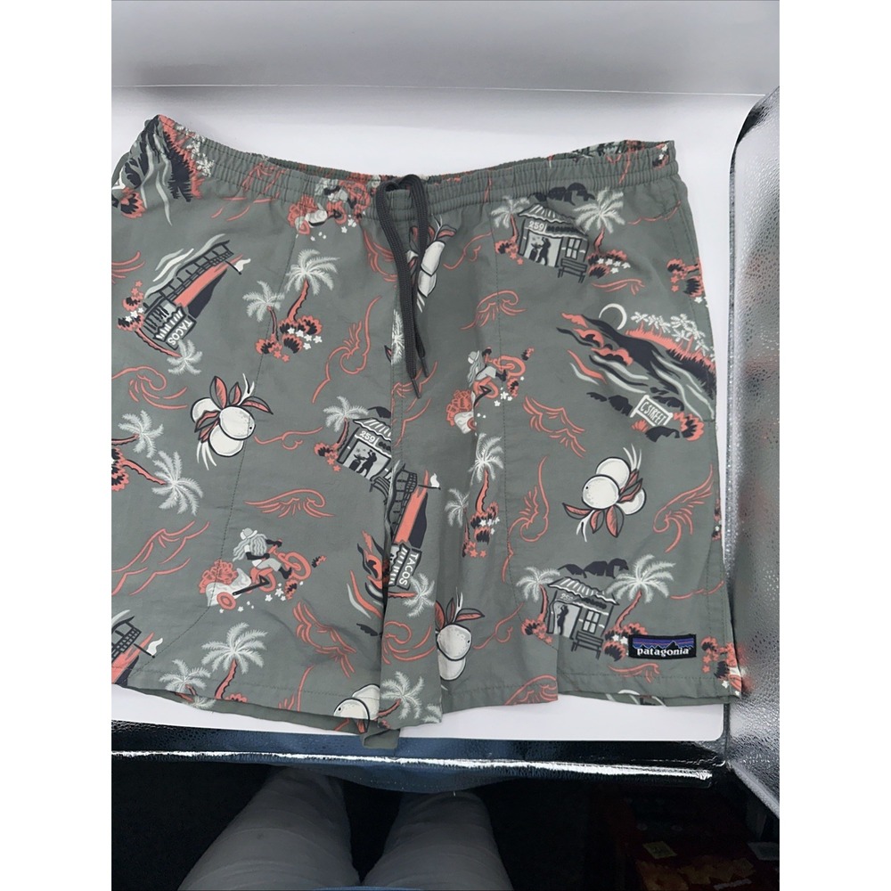 Vintage‎ Patagonia Pettern Nylon Swim Shorts Size M